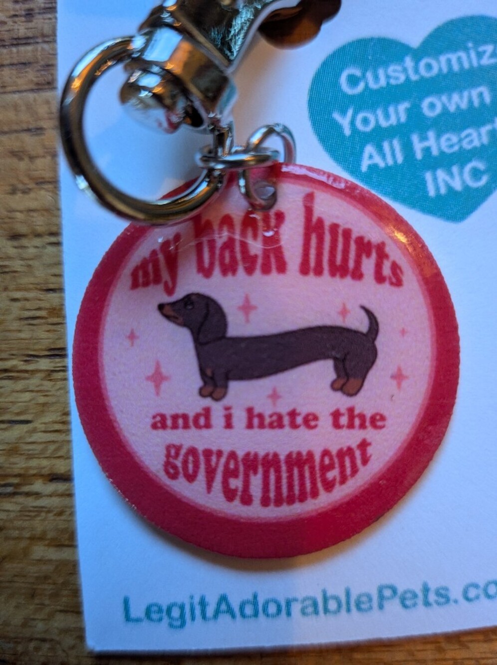 Dachshund Collar Charm